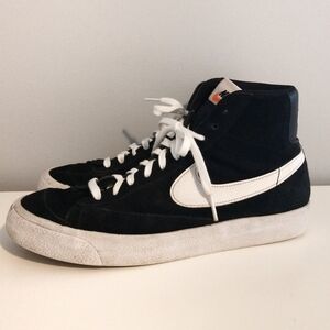 Nike Womens Black Suede Blazer Mid Size 7.5